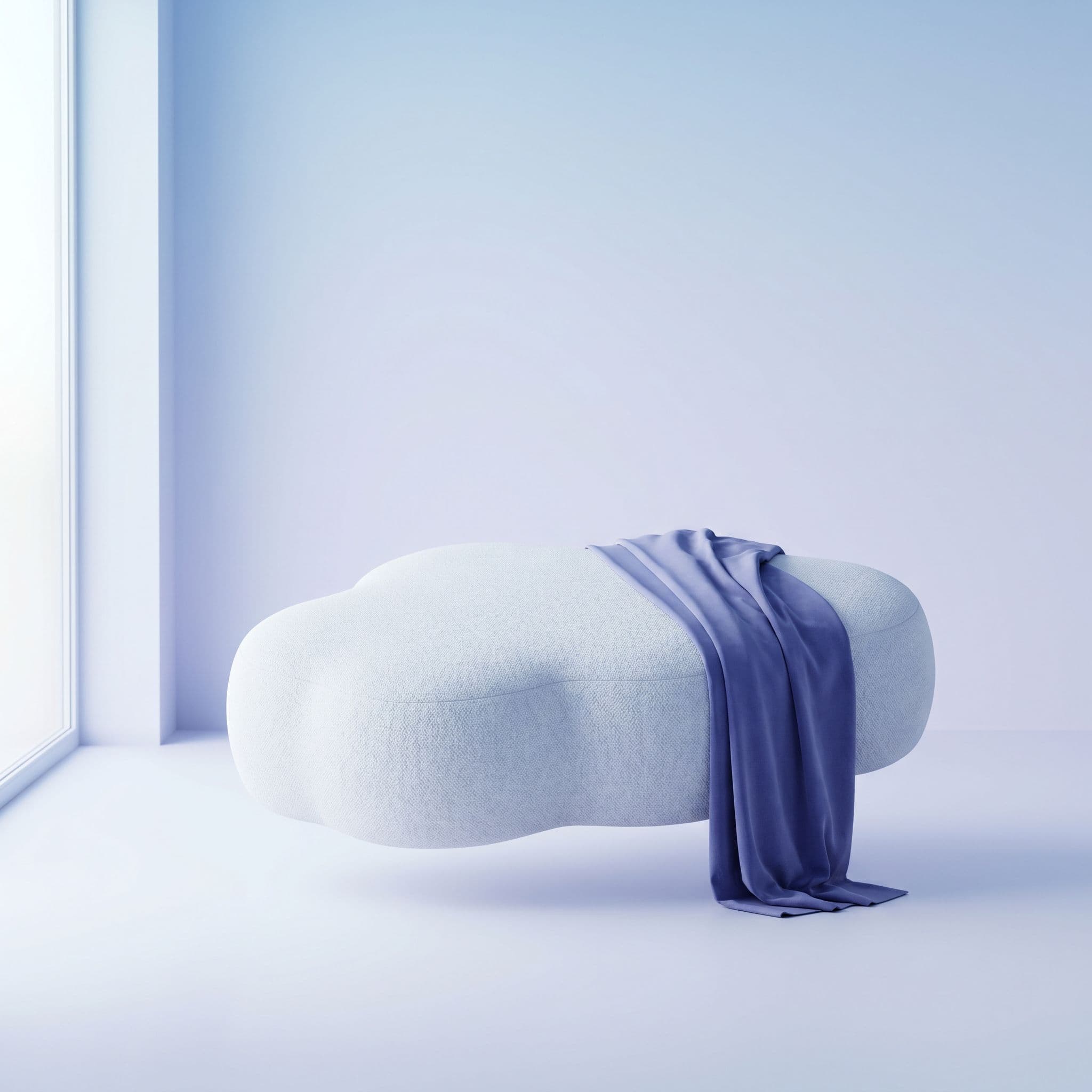 Pouf salon - chaise nuageuse verde