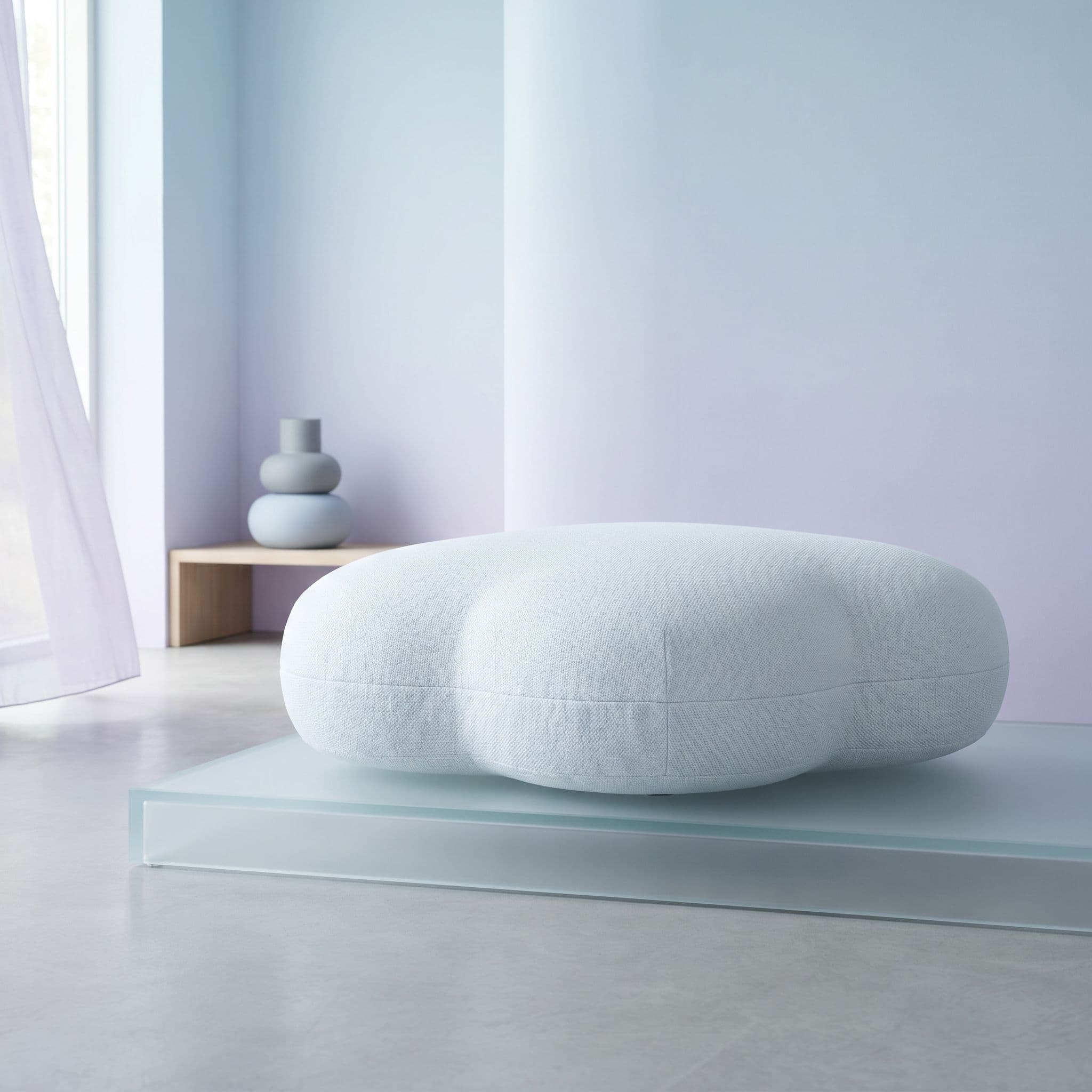 Pouf salon - chaise aérienne rouge
